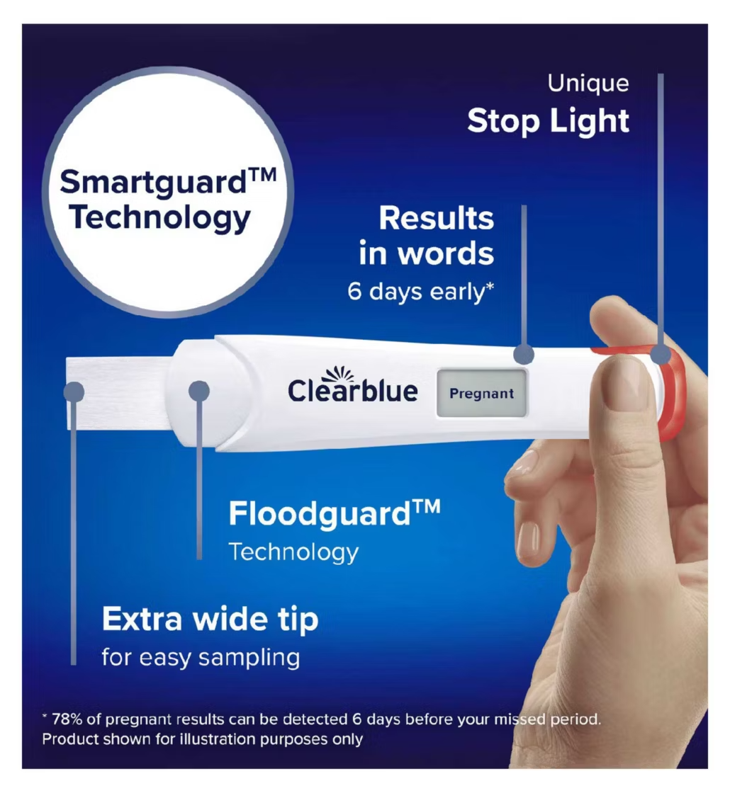 Clearblue Digital Ultra Early Pregnancy Test (2 Pack)
