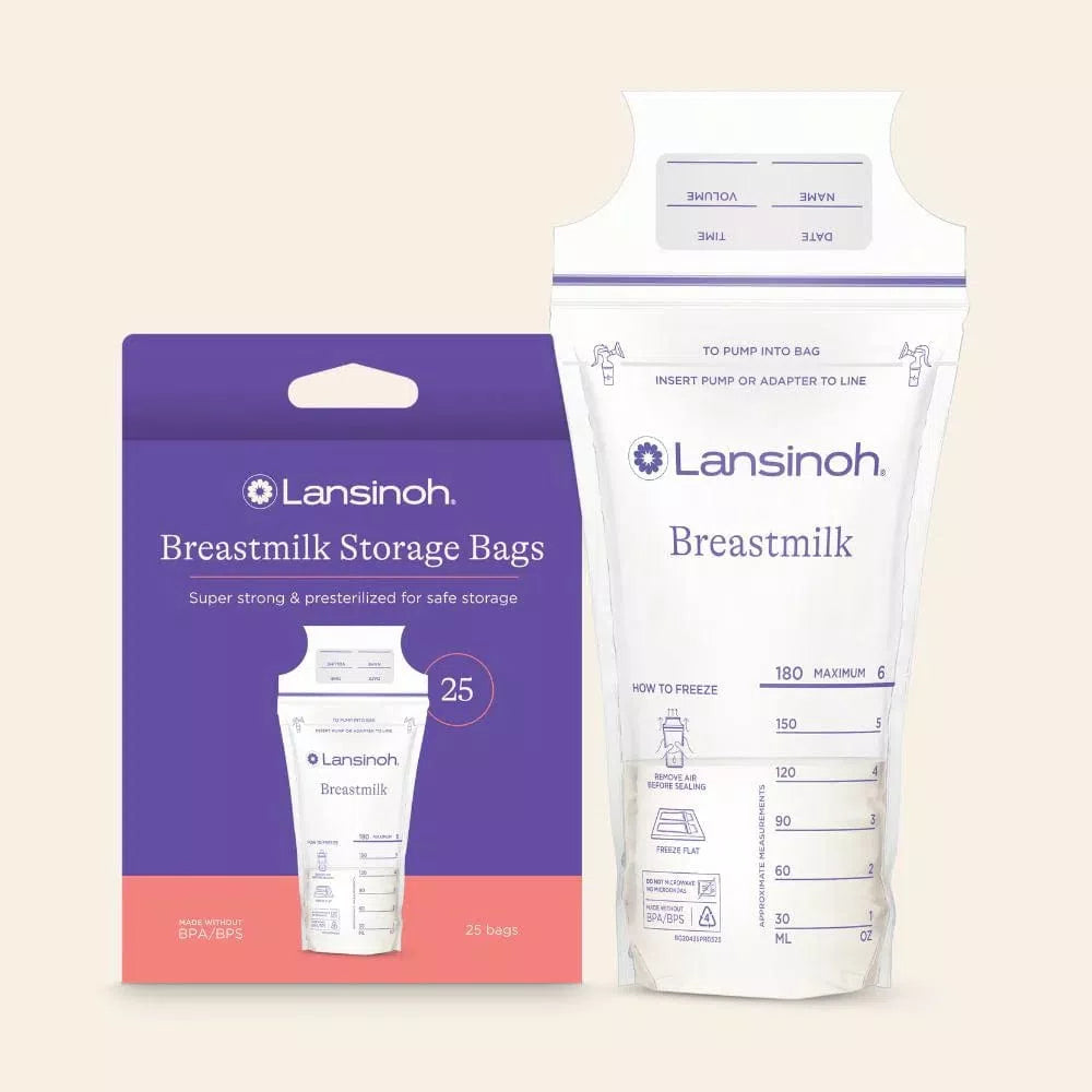 LANSINOH MILK STORAGE BAGS 25 pack