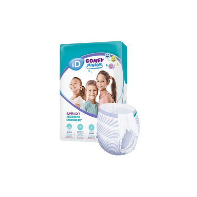 a box of diapers and a box of underwear