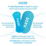 Naze Strip Combo Nose and Mouth Tape (30 Pieces)
