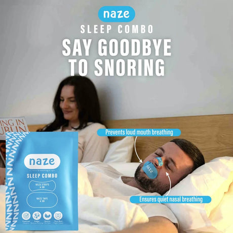 Naze Strip Combo Nose and Mouth Tape (30 Pieces)