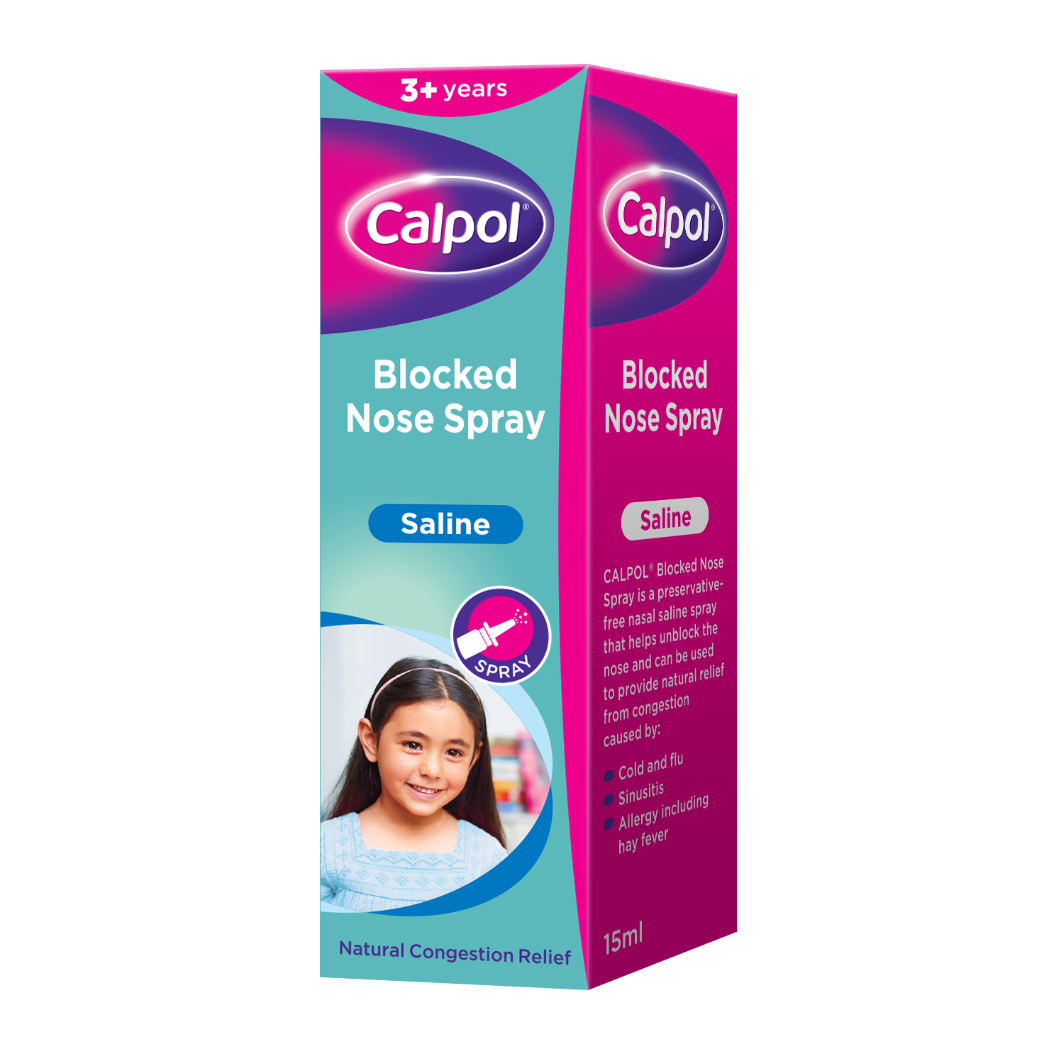 Calpol 3 Years + Blocked Nose Spray 15ml