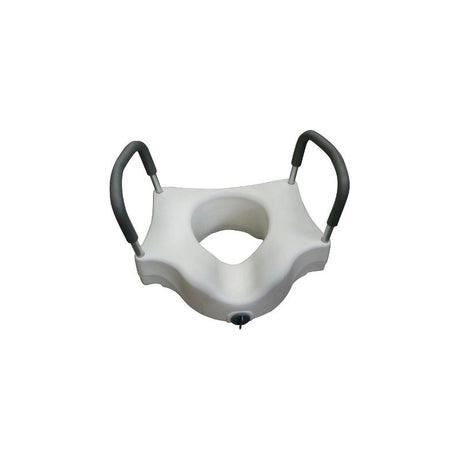Raised Toilet Seat With Armrests