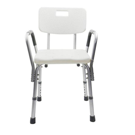 Aluminium Bath/Shower Chair with Back & Removable Armrests