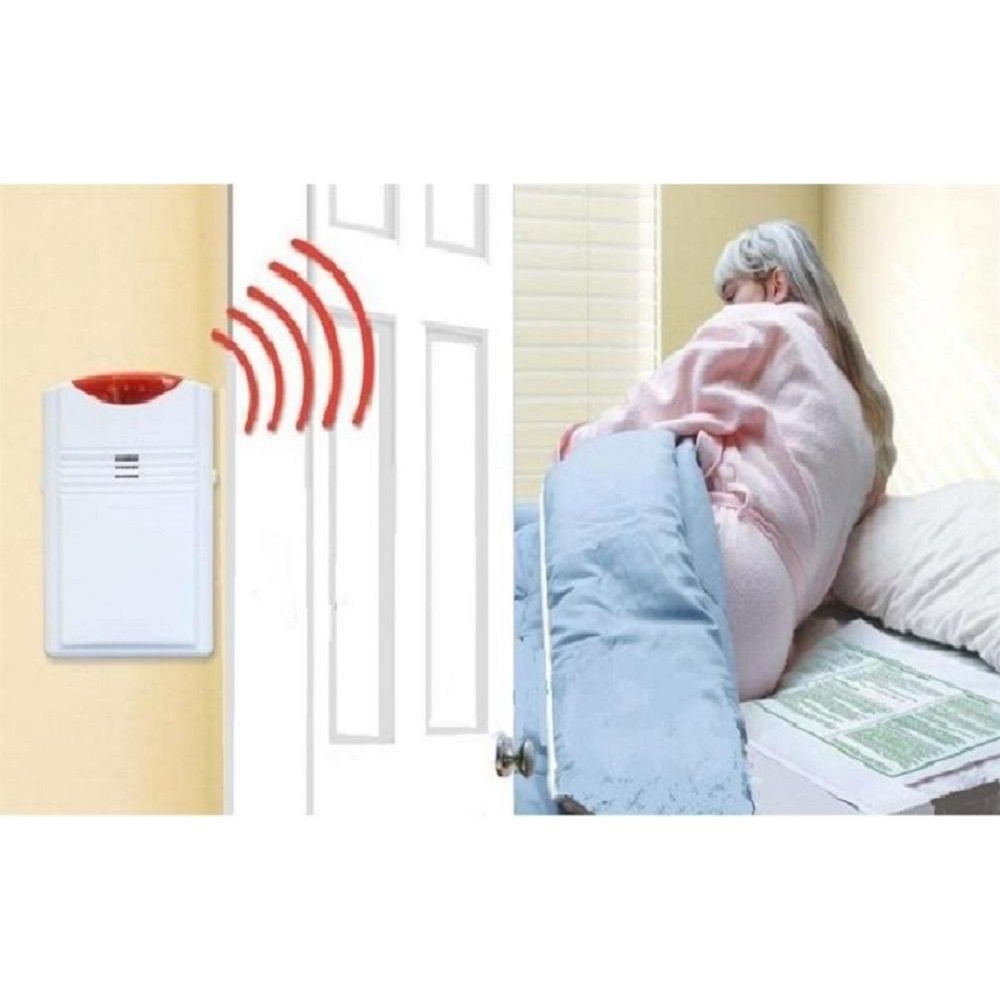 Wireless Bed Exit Alarm With Bed Sensor Pad & Transmitter (Package)