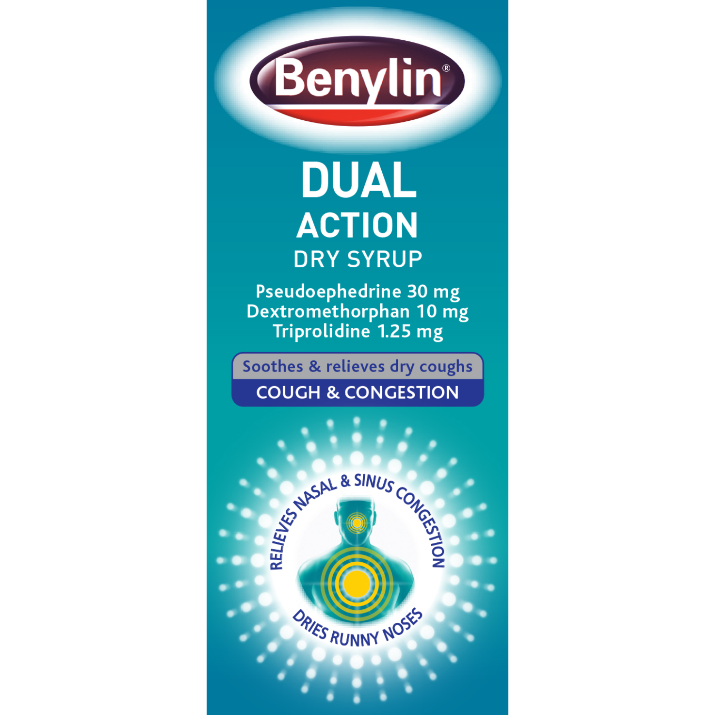 Benylin Dual Action Dry Syrup 100ml