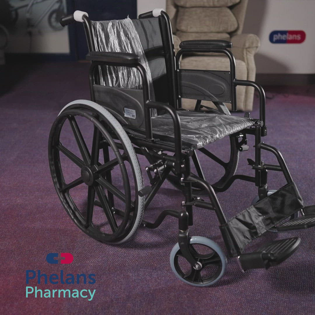 Folding Self-Propelling Steel Wheelchair