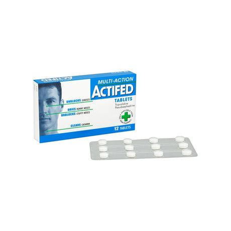 Actifed Tablets 12s