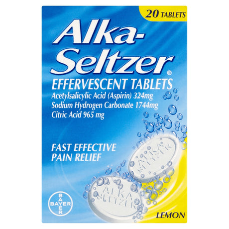 Alka-Seltzer Effervescent Tablets Lemon
