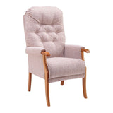 Avon High-Backed Oak Fireside Chair