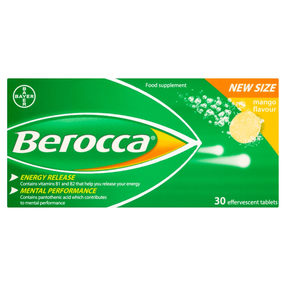 Berocca Energy Orange Flavour Effervescent Tablets 45 Count