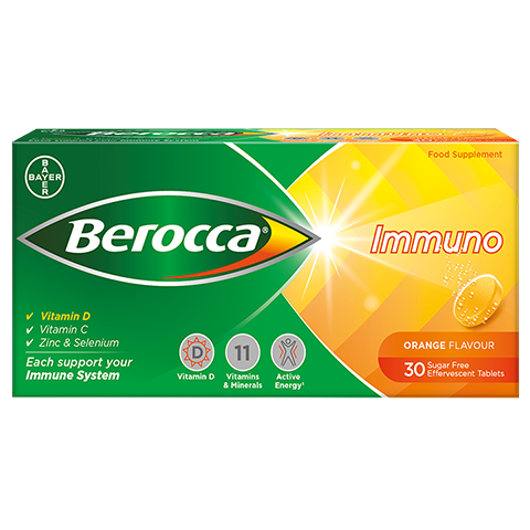 Berocca Immuno Effervescent Tablets 30s