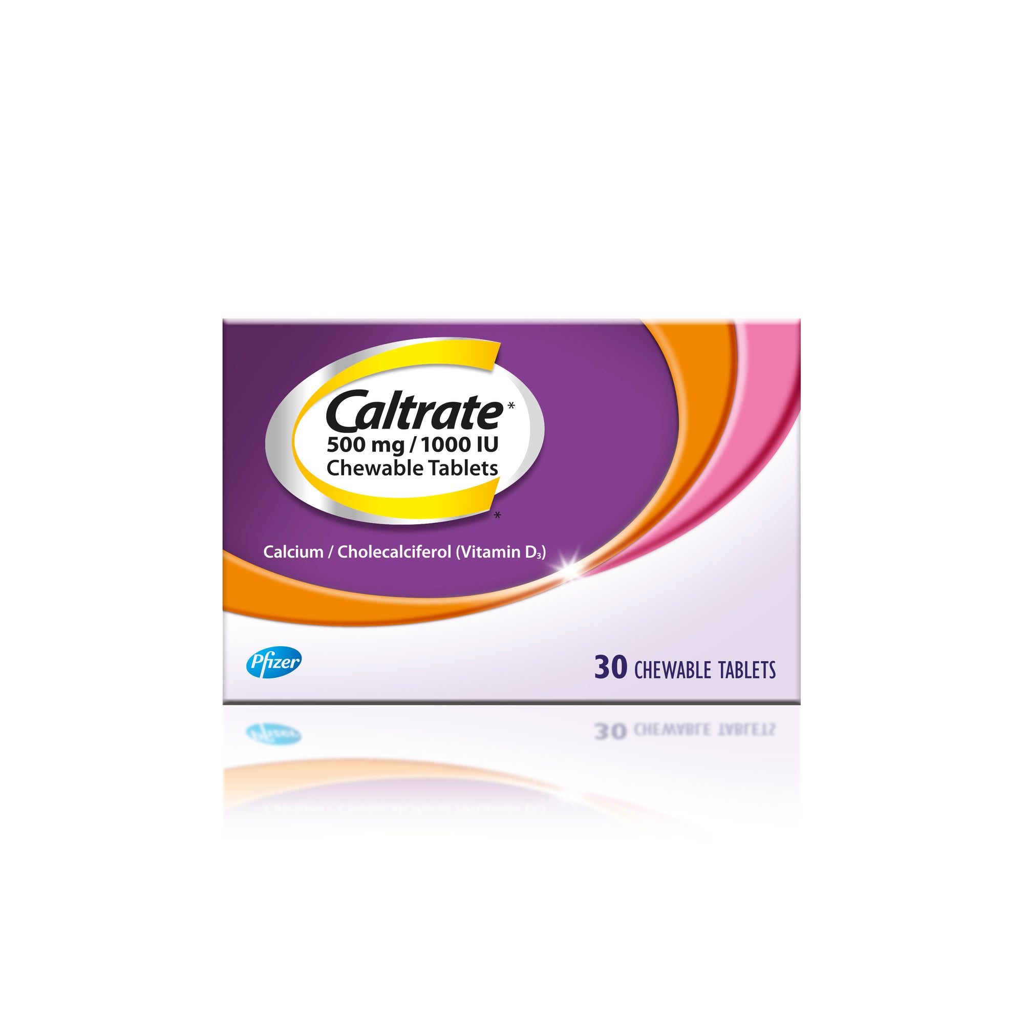 Caltrate 500mg/1000IU Chewable Tablets 30's