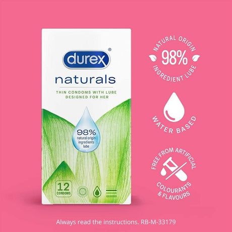 Durex Naturals Condoms 12 Pack