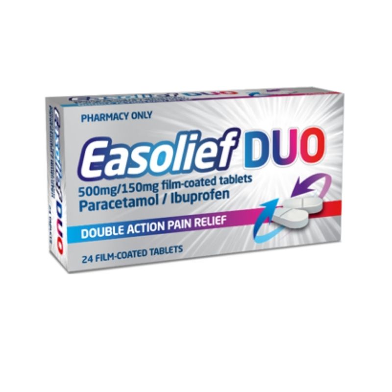 Easolief Duo Double Action Pain Relief Tablets 24s