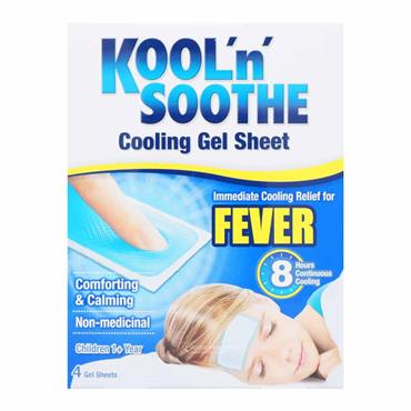 Kool 'n' Soothe Fever Cooling Gel Sheet 4s