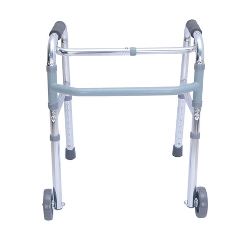 Folding Aluminium Walker with Wheels