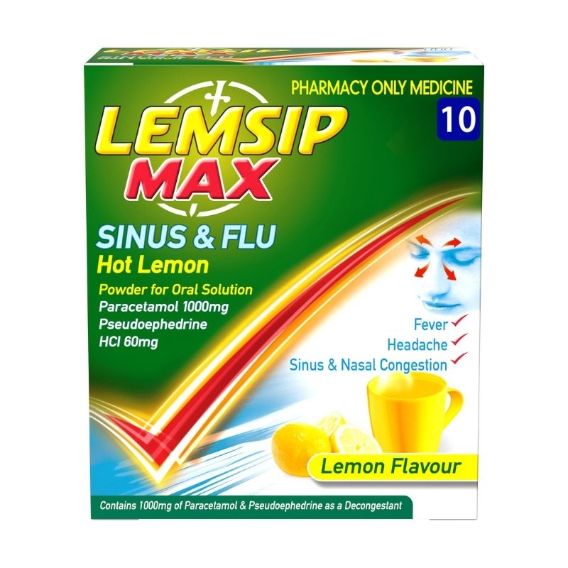 Lemsip Max Sinus & Flu Hot Lemon Sachets