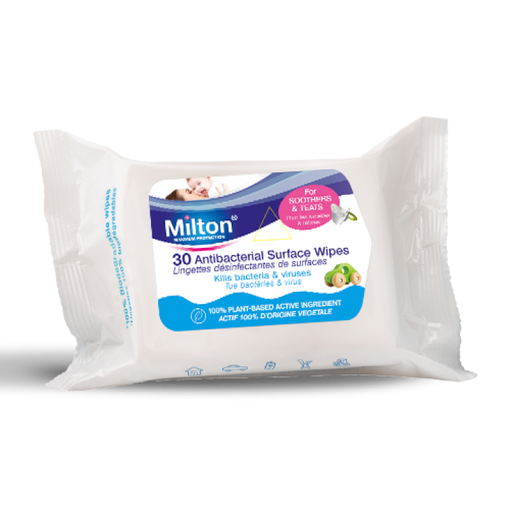 Milton Antibacterial Surface Wipes 30s