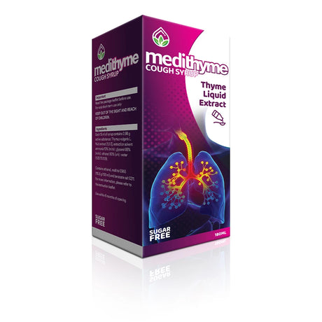 Medithyme Cough Syrup 180ml Sugar Free