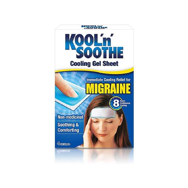 Kool 'n' Soothe Migraine Cooling Gel Sheet 4s