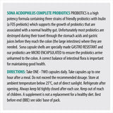 Sona AcidoPhilus Complete - Gastro Resistant + Micro Encapsulated Probiotic Capsules