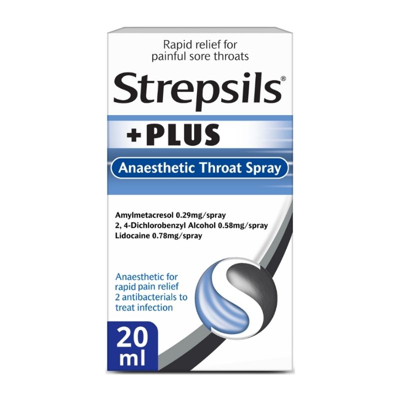 Strepsils Plus Anaesthetic Throat Spray 20mlStrepsils Plus Anaesthetic Throat Spray 20ml