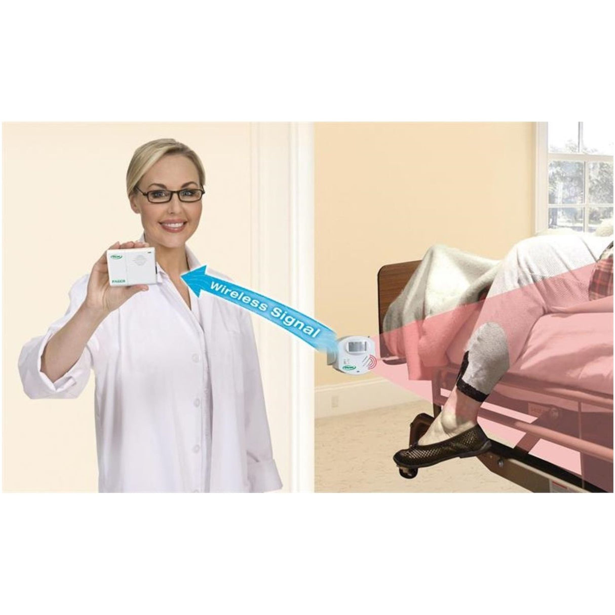 Bedside Motion Sensor And Pager (Package)