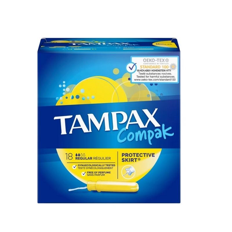 Tampax Compak Regular Tampons 18 Pack