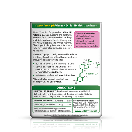 Vitabiotics Ultra Vitamin D 3000IU