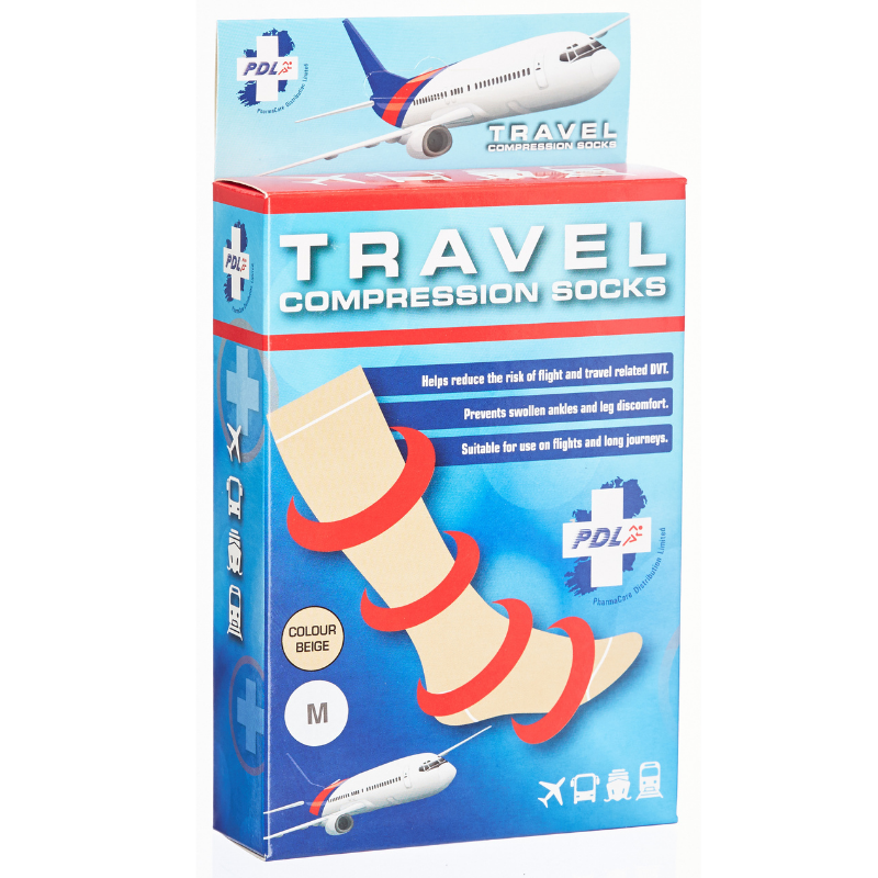 Pharmacare Travel Compression Socks Beige