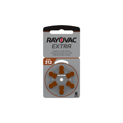 Rayovac Hearing Aid Batteries Extra 6 Pack