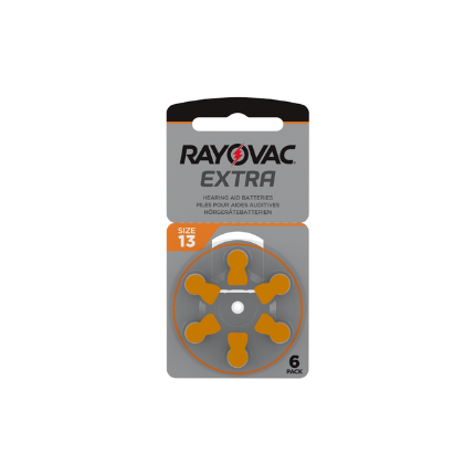 Rayovac Hearing Aid Batteries Extra 6 Pack