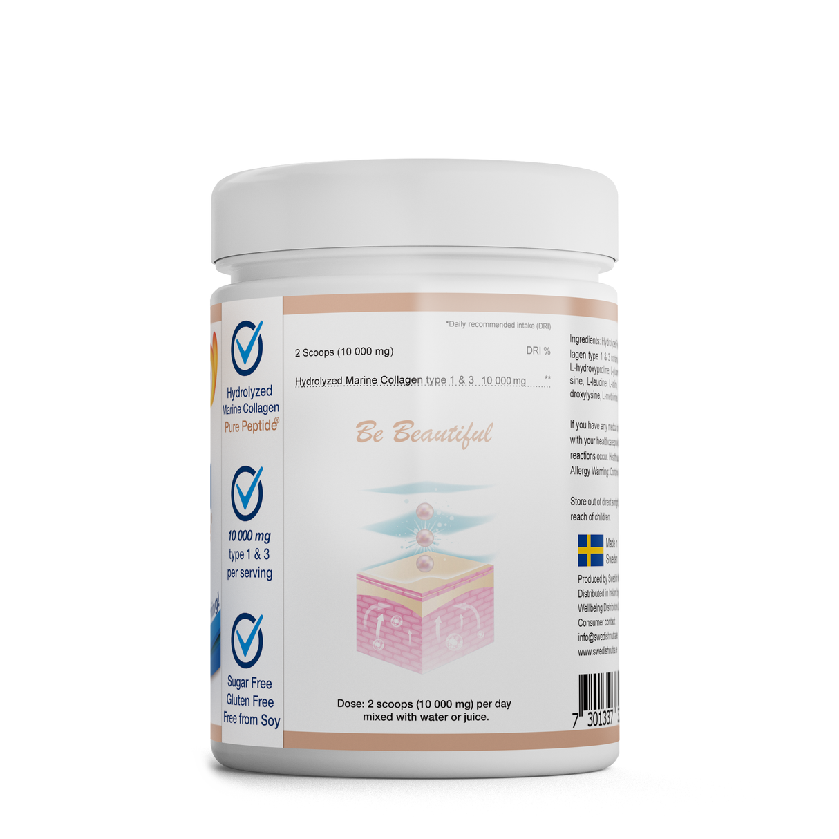 Swedish Nutra Marine Collagen Powder 300gm