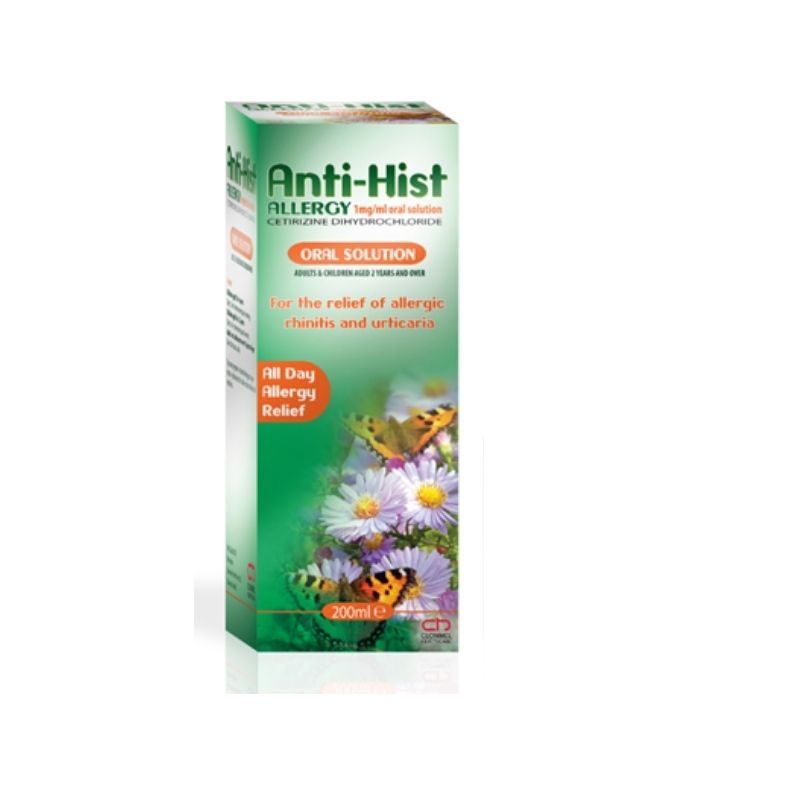 Anti-Hist Allergy Cetirizine Oral Solution 200ml