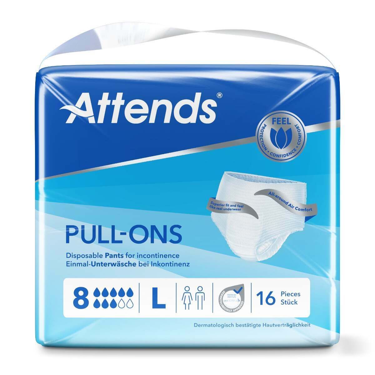 Attends Pull-Ons Level 8 for Heavy Incontinence L 16s