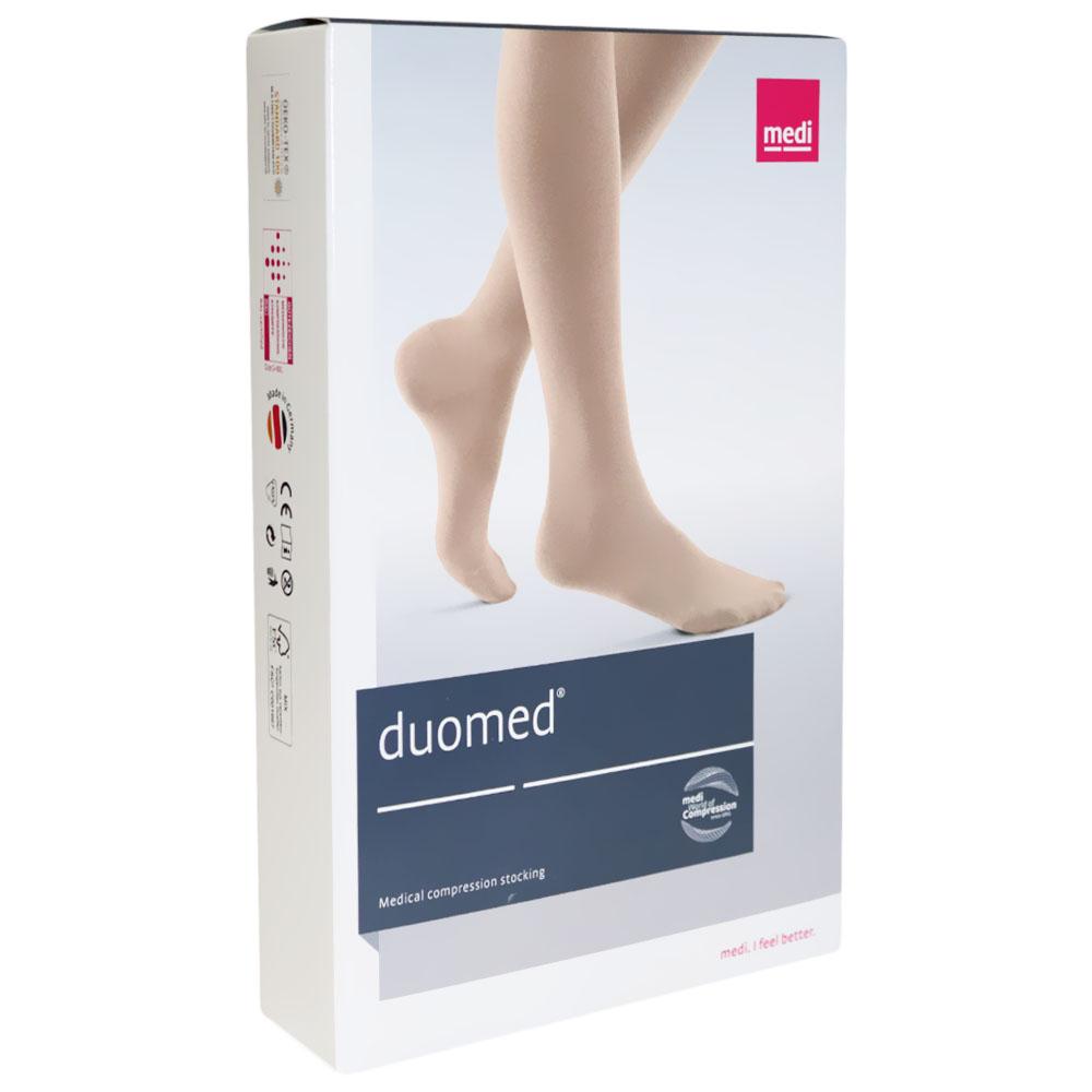 Duomed Compression Stockings - Standard Beige Thigh Silicone Top Band