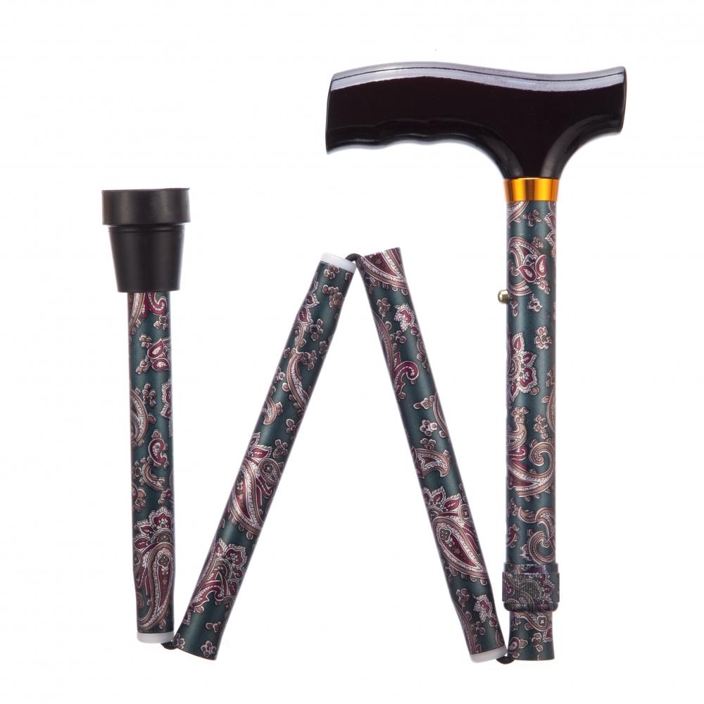 Folding Adjustable Walking Stick Various Sizes and Colours
