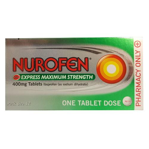 Nerophen Nurofen Express 400mg Maximum Strength Tablets – Phelan's Pharmacy