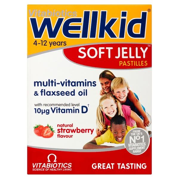 Vitabiotics Wellkid Soft Jelly Strawberry